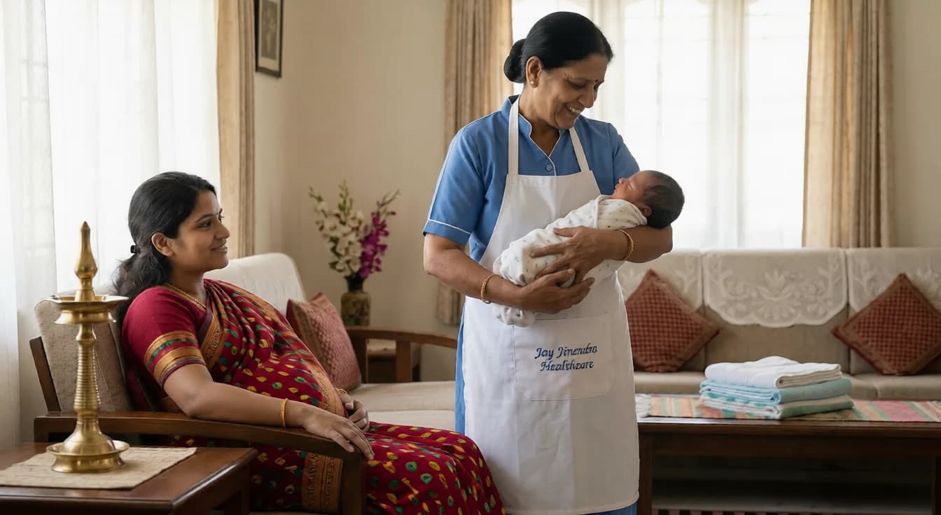 Baby Care (Japa Maid Services) in Ahmedabad - professional home healthcare